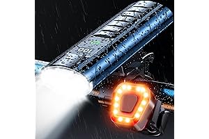 Prasky 9500 Lumens Rechargeable Bike Light Set
