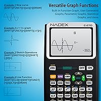 Vista 4 de Calculadora científica con funciones gráficas para estudiantes universitarios y de secundaria, ingeniería, matemáticas avanzadas, cálculo, álgebra