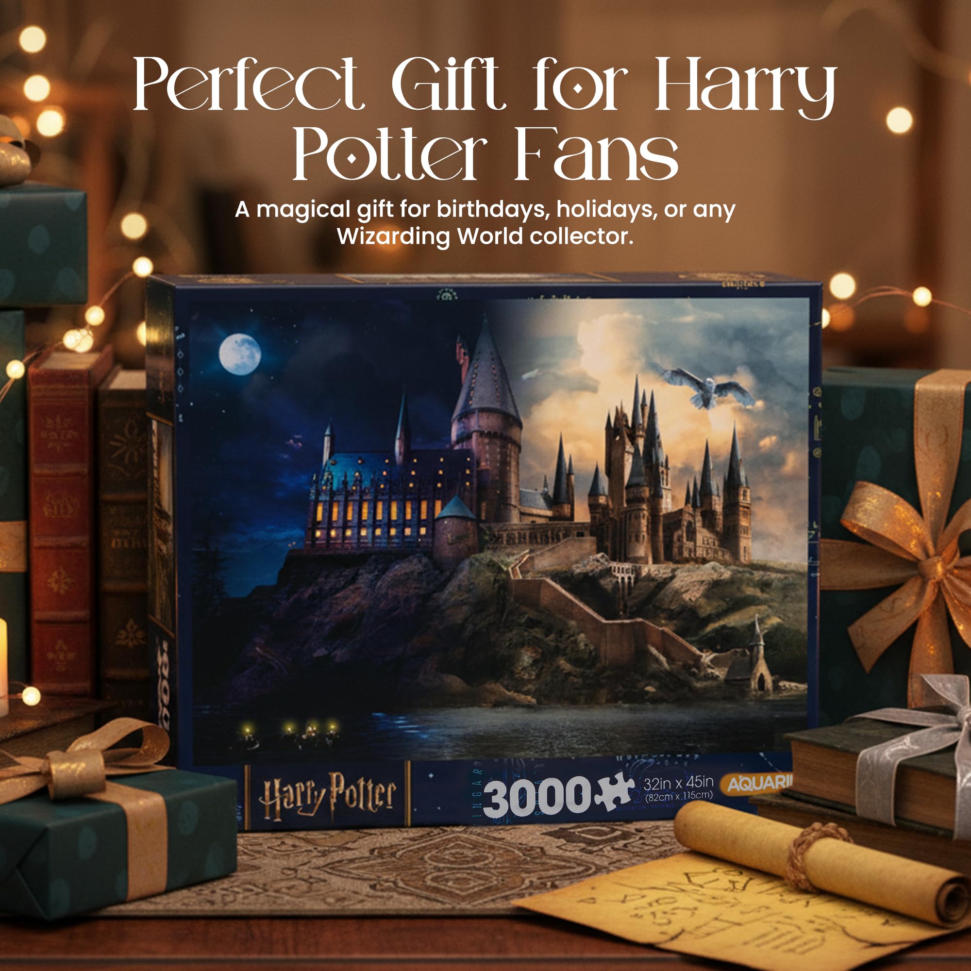 AQUARIUS Harry Potter 3000 Piece Jigsaw Puzzle for Adults Hogwarts