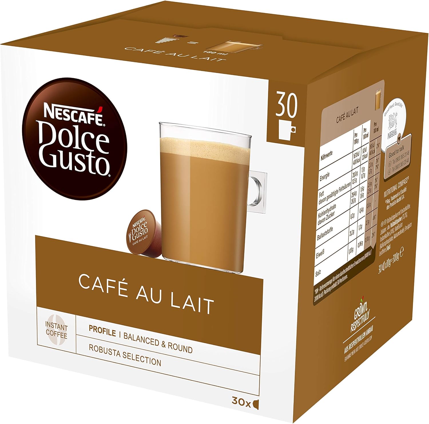Nescafé Dolce Gusto capsules Cafe au 