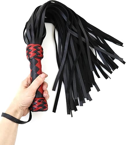 Miniatura 6 de Látigo suave hecho a mano de cuero genuino para caballos - Esencial grueso para entrenamiento y equitación ecuestre - Herramientas de equitación