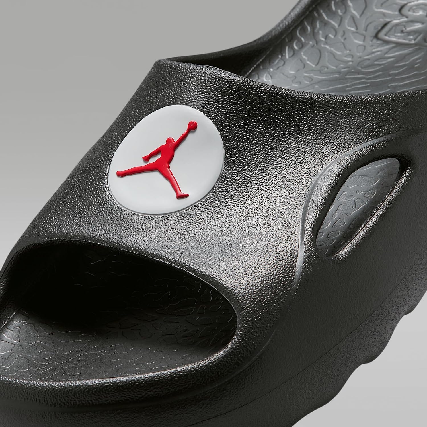 Jordan Hydrip Big Kids' Slides (Black/Tech Grey/University Red)