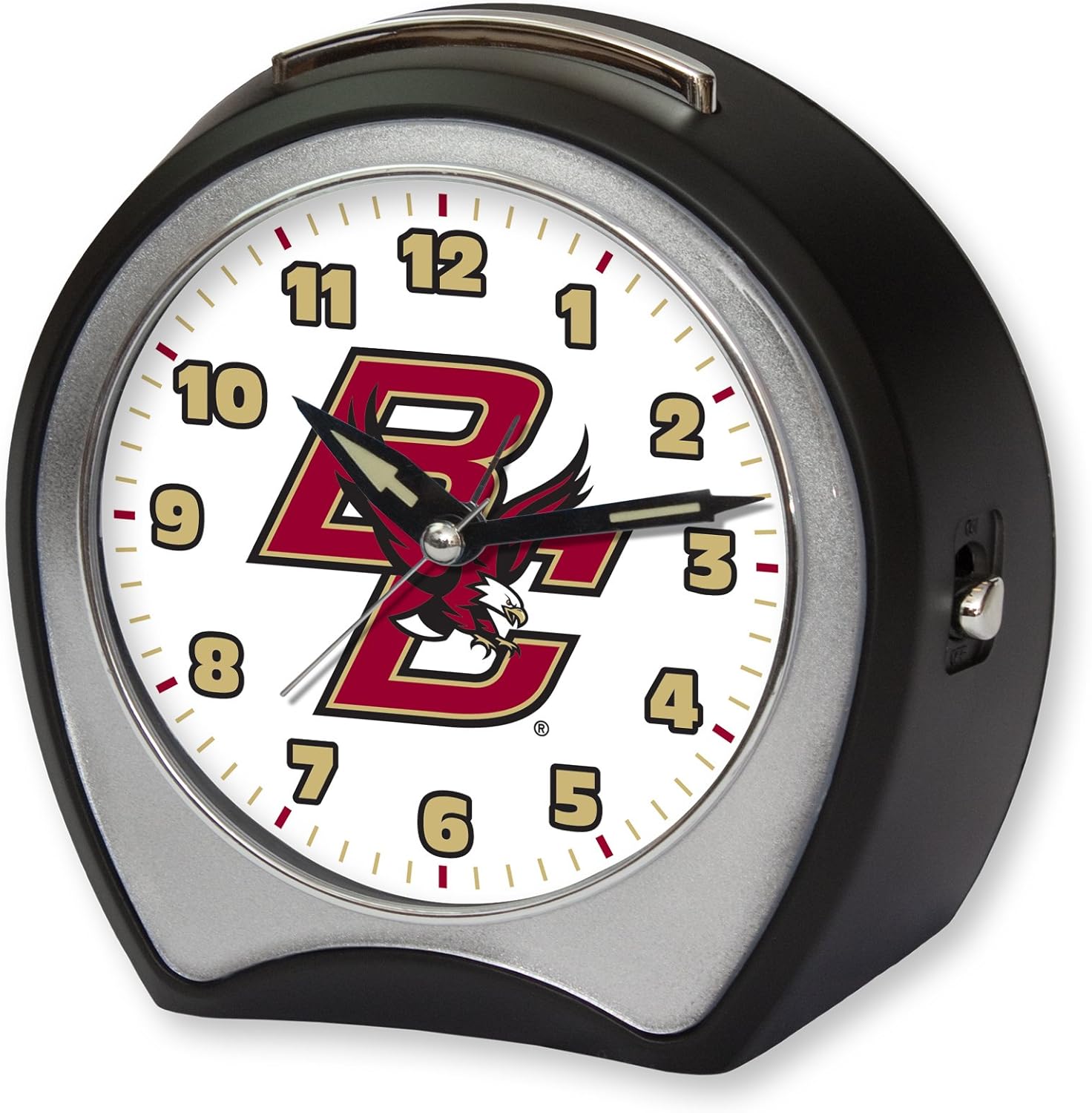 Collegiate Alarm Table Clock NCAA Team Boston College