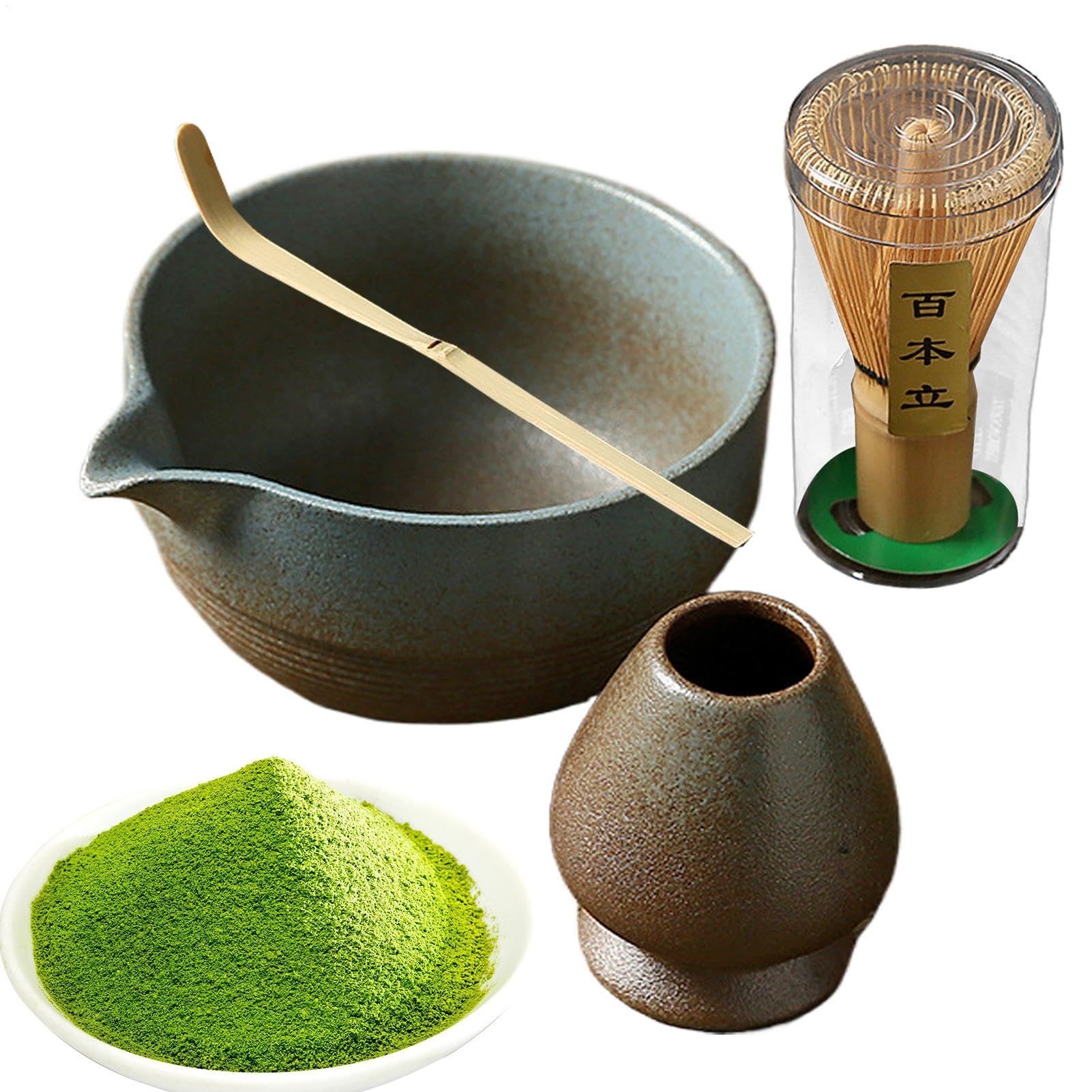 Juego de batidor de – Tazón de, boquilla de té japonés