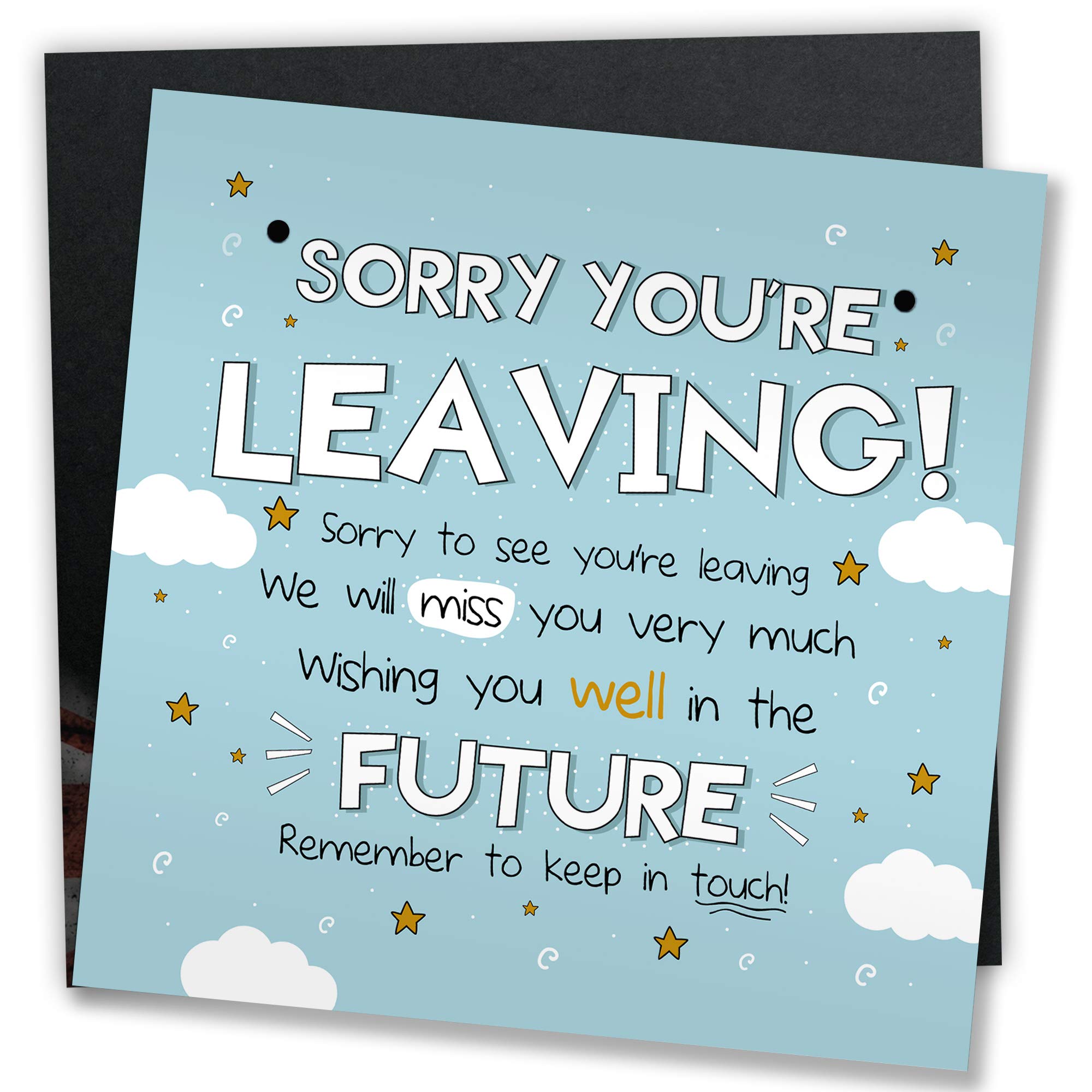 RED OCEAN Good Luck Leaving Colleague Friend Teacher Work New Job Gift Card Present