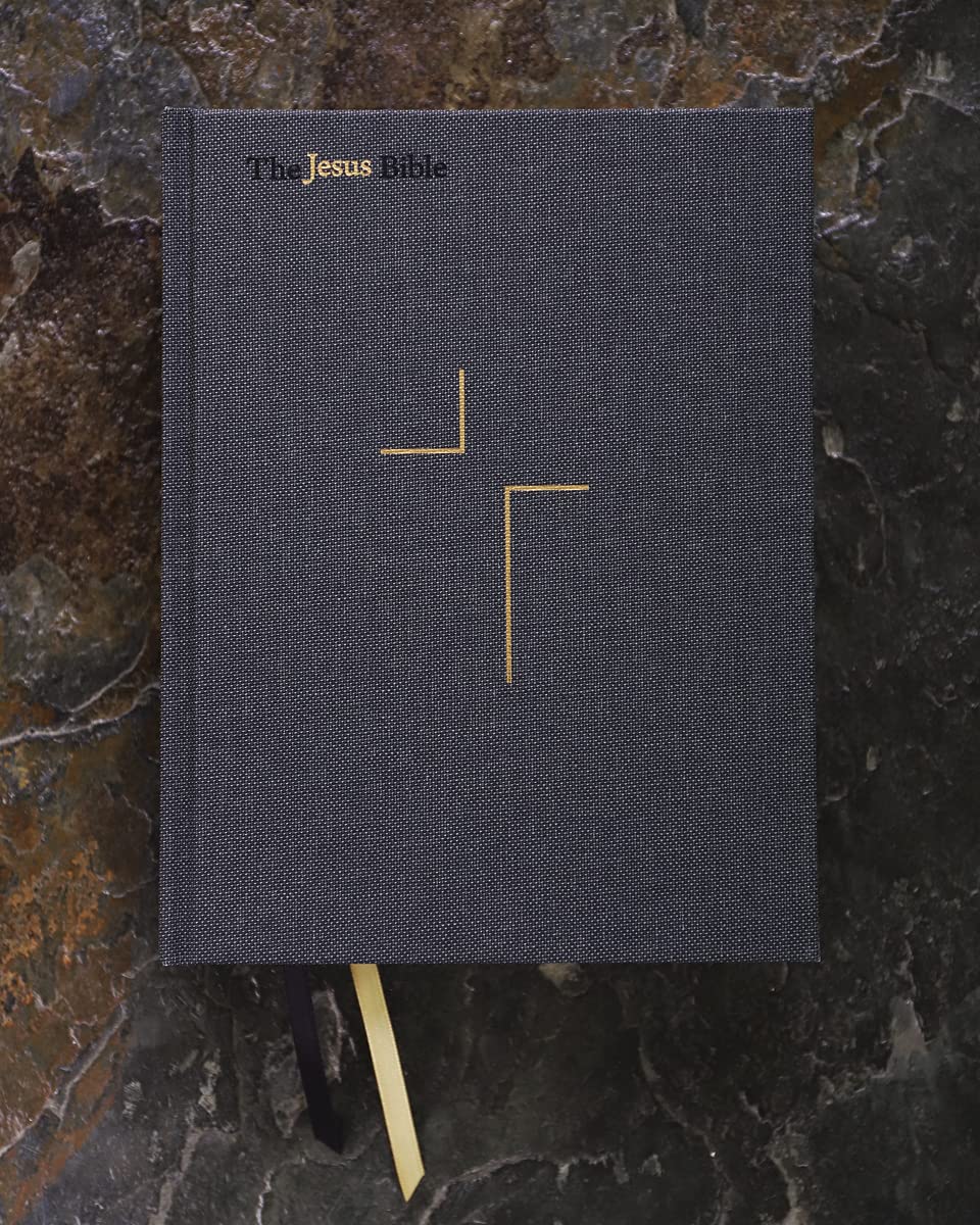 The Jesus Bible, ESV Edition, Cloth over Board, Gray - Image 7