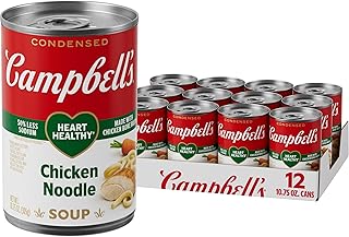 Campbell's Condensed Heart Healthy Chicken Noodle Soup, 10.75 oz Can (12 Pack)