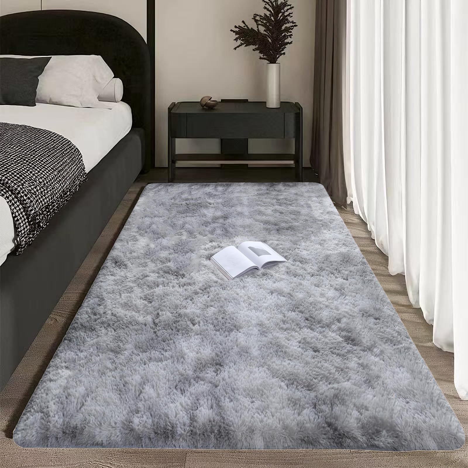 Tapis Chambre Shaggy ultra moelleux et ne perd pas ses poils