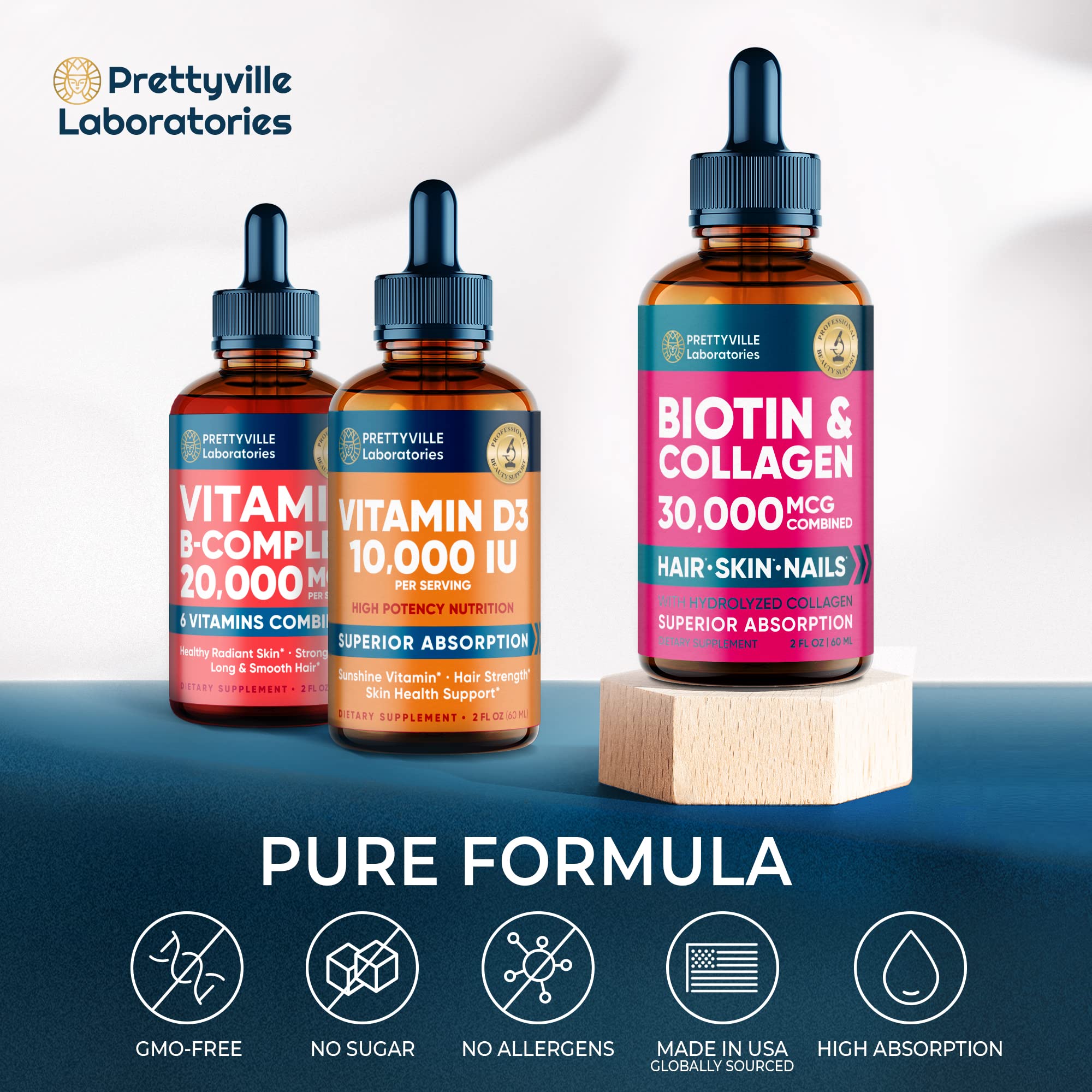 Biotin & Collagen Drops for Hair Growth 30,000mcg Hеalthy Hair, Skin