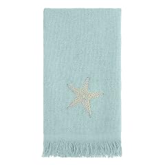 Avanti Linens - Fingertip Towel Soft Absorbent Cotton Towel Coastal Inspired Bathroom Accessories By the Sea Collection Mineral
