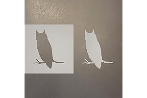 Owl On Branch Reusable Mylar Stencil