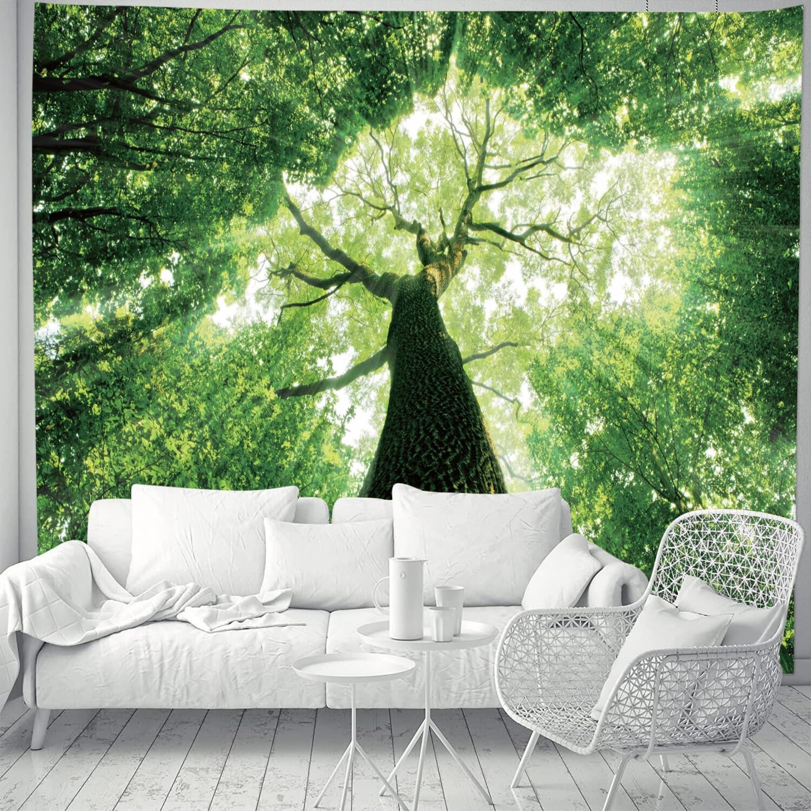 Skcess Wall Towel 200 x 200 cm Tapestry Forest Nature Landscape - Image 2
