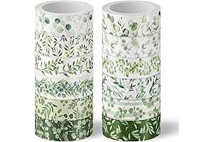 Whaline Botanical Washi Tape Set for Nature-Inspired Crafts