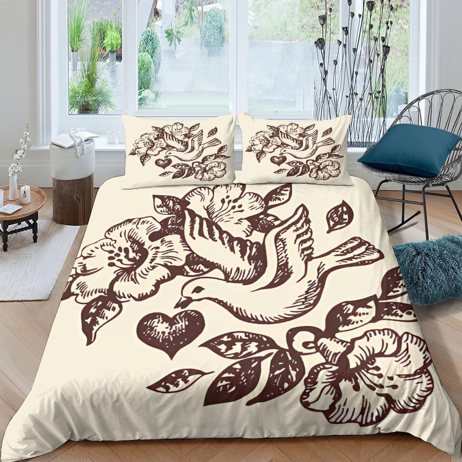 Housses de couettes microfibre 220x240cm faciles à enfiler avec zip pour adultes