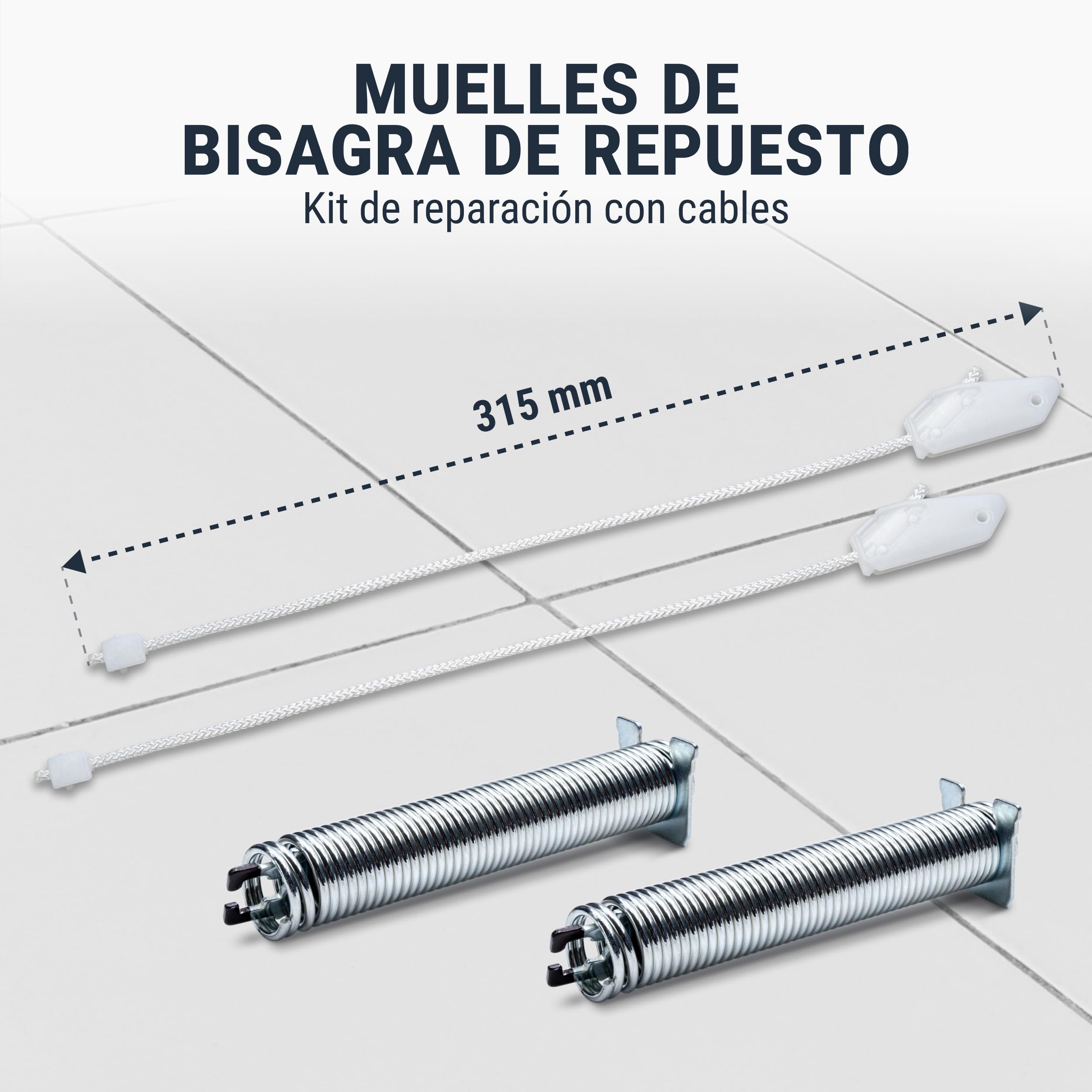 Resortes Puerta Bosch 754866 Muelles Para Bisagra De Puerta Bosch 754866 - Compatible Con Lavavajillas De Varias Marcas Kit Reparación 754866