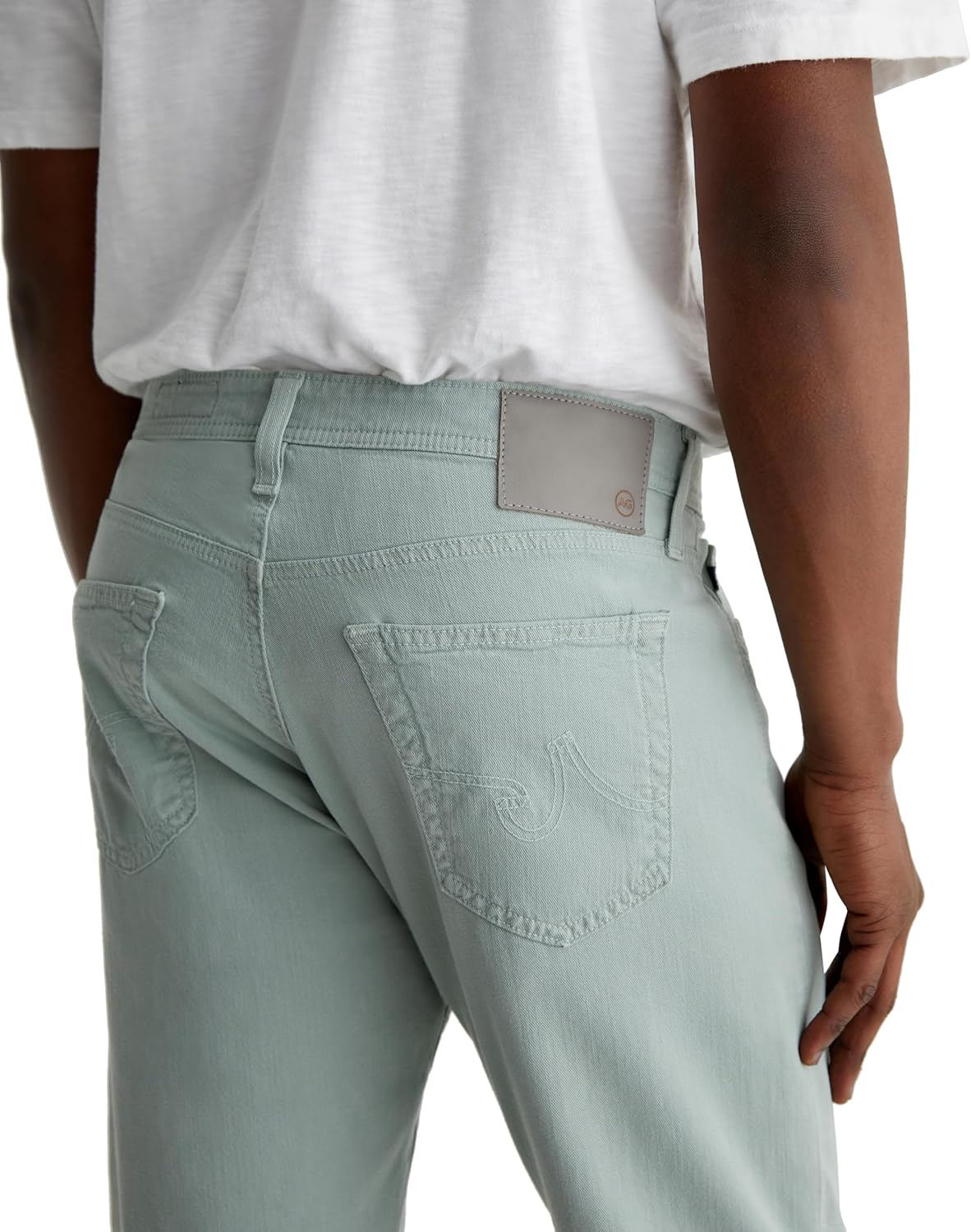 AG Adriano Goldschmied Men's Everett Slim Straight Linen Pants - Image 6