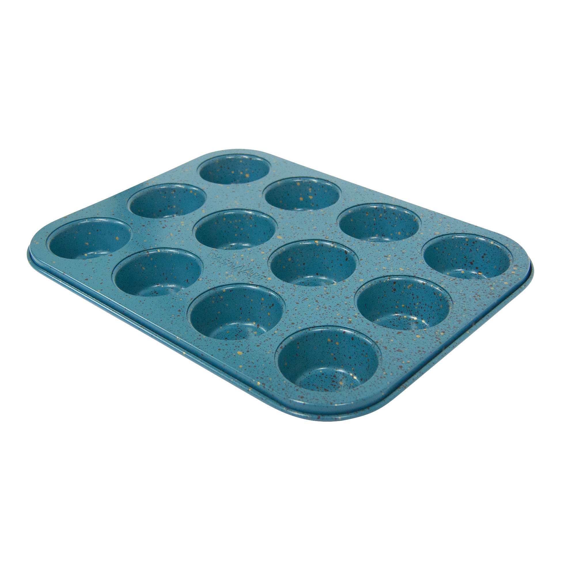 CasaWare Mini-Muffinform für 12 Muffins, keramikbeschichtet, antihaftbeschichtet, Blau