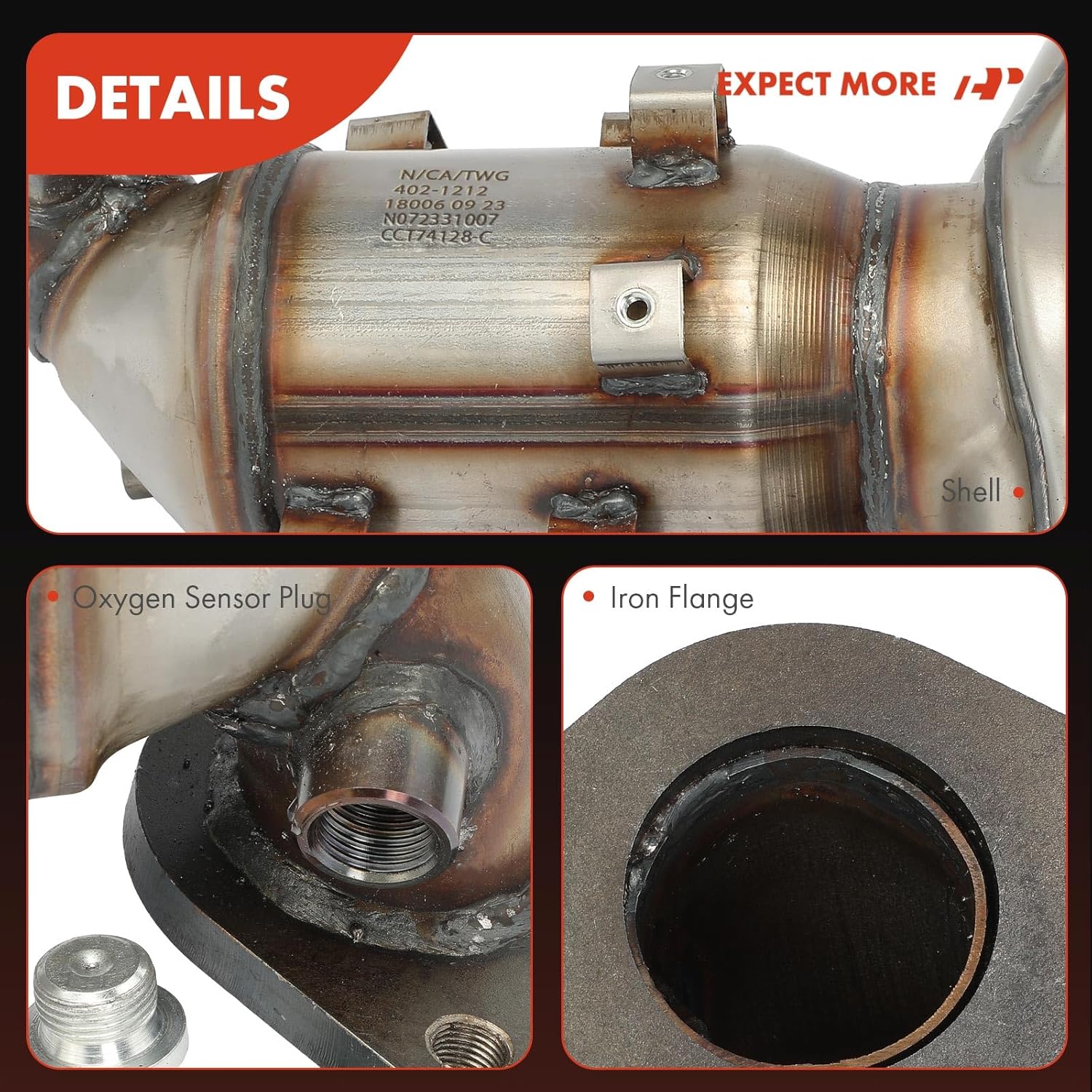 A-Premium Exhaust Manifold Catalytic Converter Kit Direct-Fit Compatible with Hyundai Sonata 2009/2011-2015 & Kia Optima, Forte, Forte Koup, Forte5, Rondo, Magentis, 2.0L 2.4L, EPA Compliant