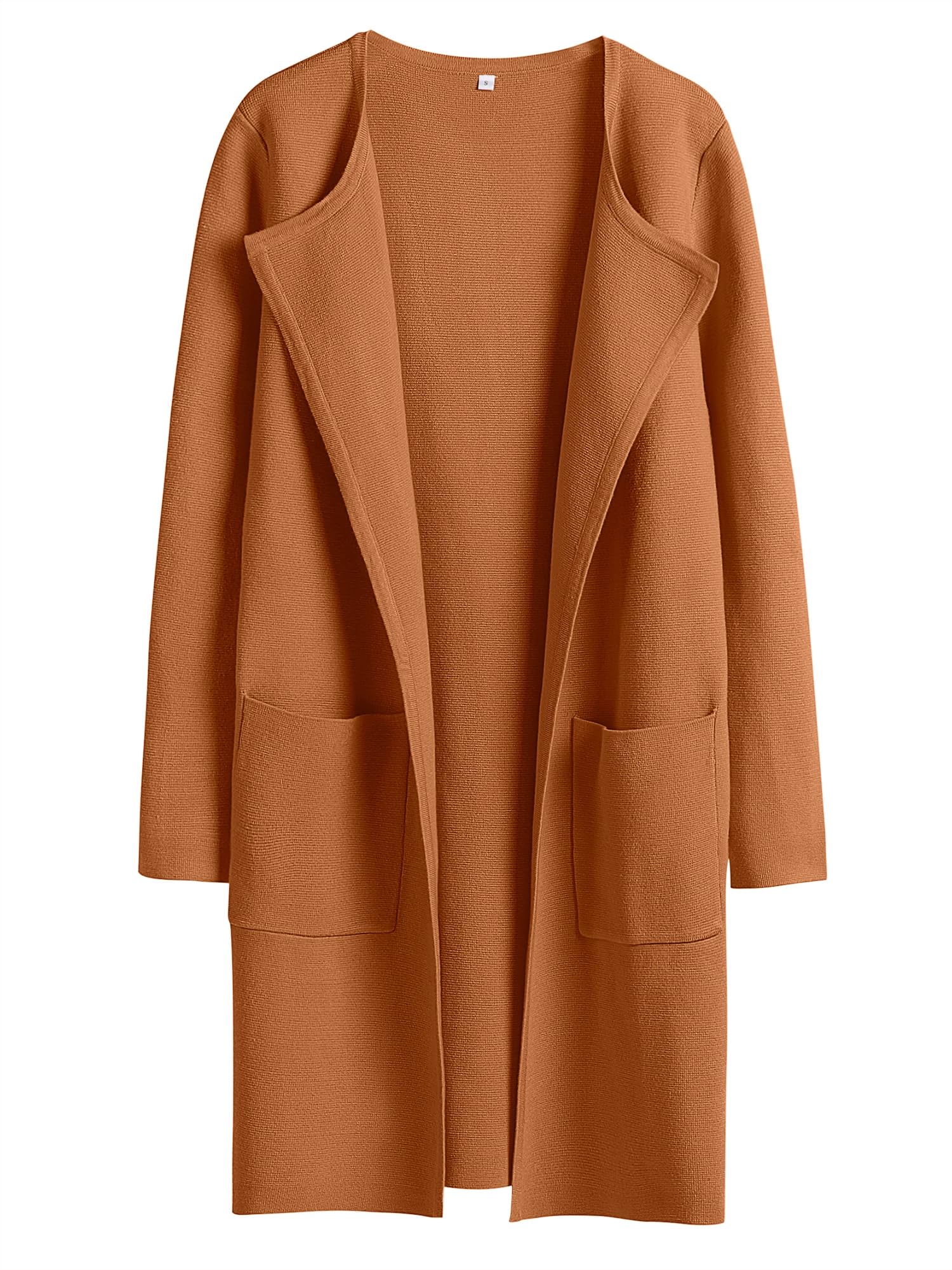 ANRABESS Womens Cardigan Sweater Open Front Knit Long Coatigan Dressy Casual Jacket Coat 2025 Fall Outfits Classy Clothes