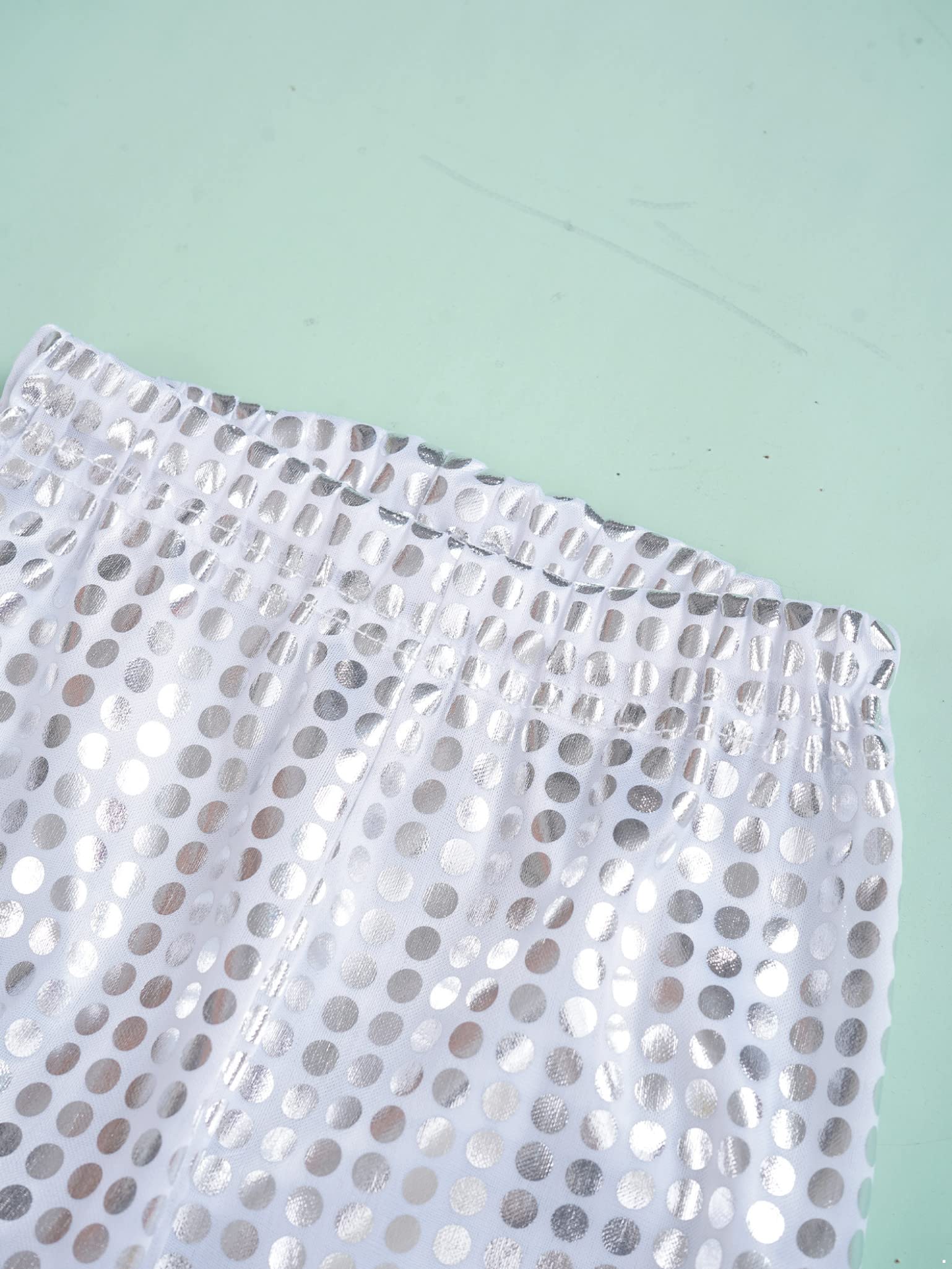 Lejafay Abbigliamento da Ballo Latino Jazz per Bambini con Paillettes Lucenti Camicia A Maniche Lunghe E Pantaloni A Zampa per Esibizioni E Competizioni 714 Anni
