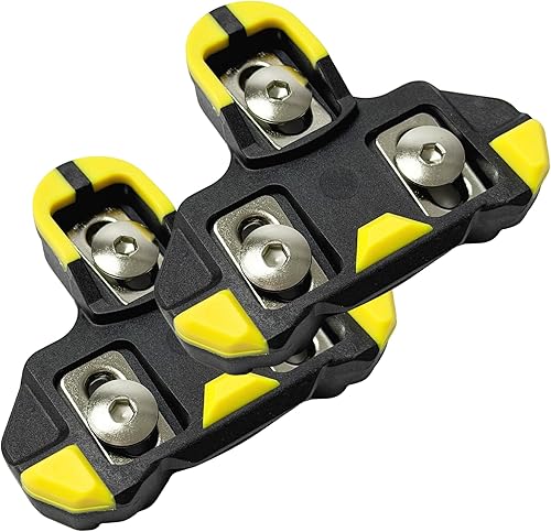 Miniatura 10 de NAACOO SPD-SL Bike Cleats Compatible with Shimano SPD-SL Road Pedals & SH-10 SH-11 SH-12 Cleats, Durable 3-Hole Cycling Shoe Clips Easy Clips &