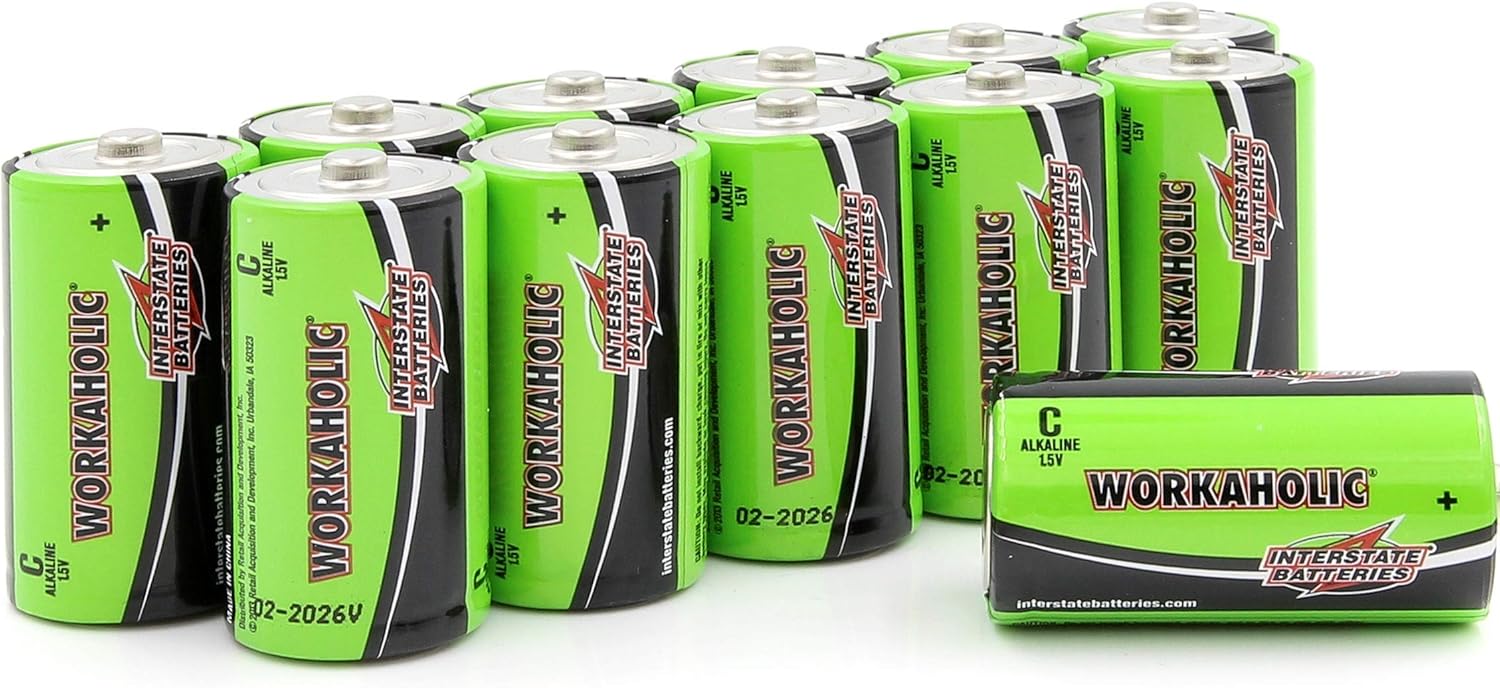 Interstate Batteries C Cell Alkaline Battery (12 Pack) All
