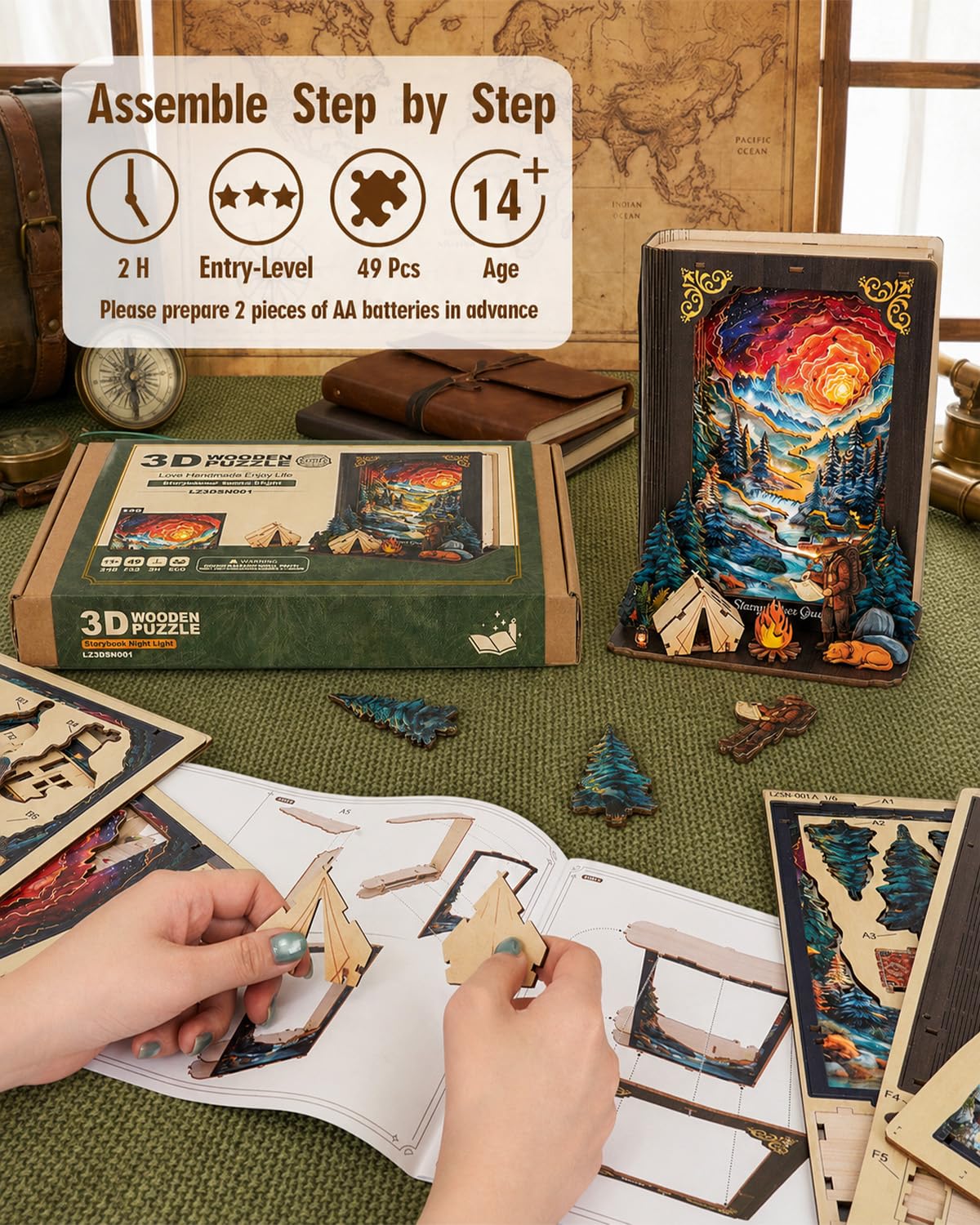 Rompecabezas 3D para adultos-Starry River Quest