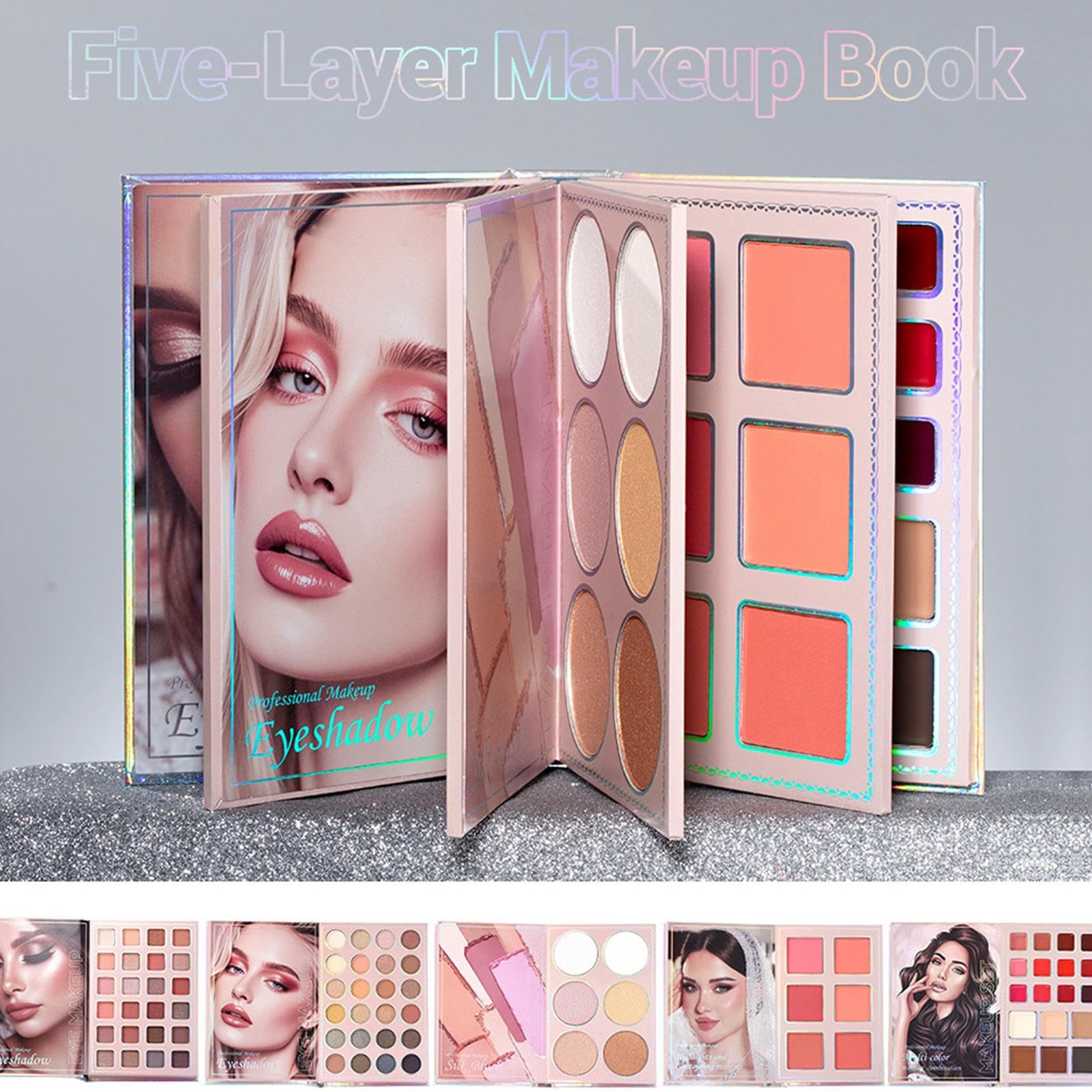 Makeup Book Palette Per Il Trucco | Ombretti Portatile per Studentesse Viaggiatrici Professioniste Sposa Occasioni Quotidiane e Speciali