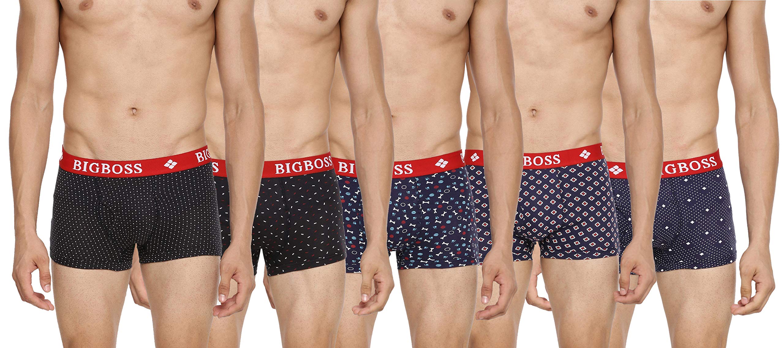 dollar bigboss Men's Pack of 5 Printed Cotton Trunk (Print May Vary)-picture-24