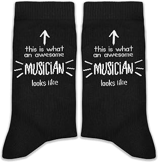 This Is What an Awesome Musician Looks Like Socks – Funny Music Gifts for Birthday, Christmas, Graduation, Band Appreciation, etc.(199)