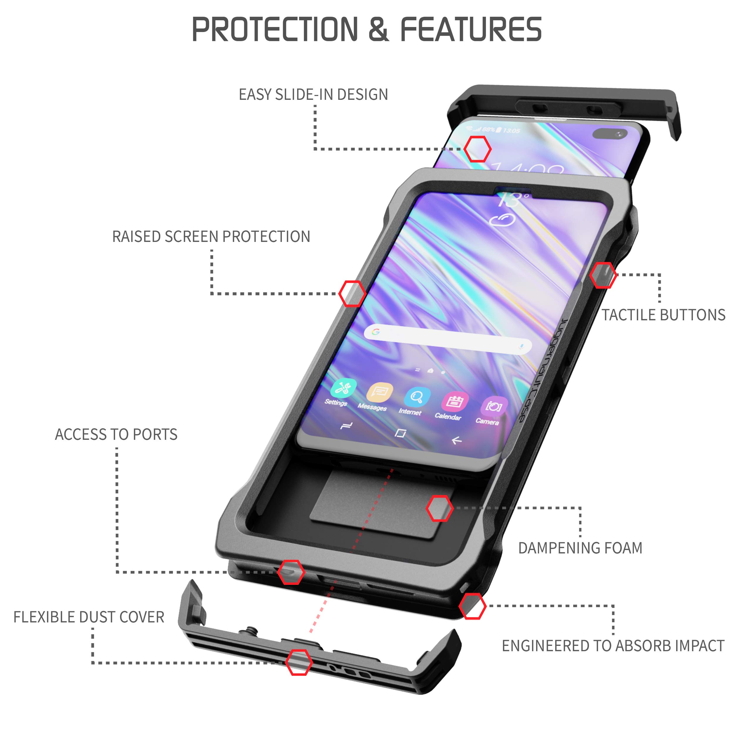 実物 Juggernaut Case Galaxy S6用ケース 充電ケーブル