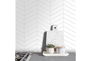 SUNWINGS Chevron Peel and Stick Backsplash Tile for Kitchen