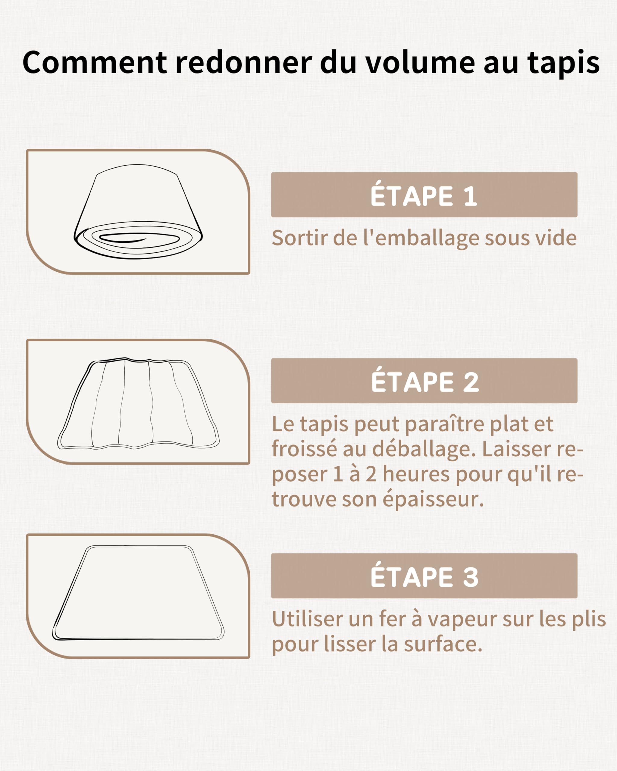 Tapis Bébé Pliable 120x120cm Antidérapant Matelas Mousse Lavable Motricité Sol Parc 0-24 Mois Forêt Beige