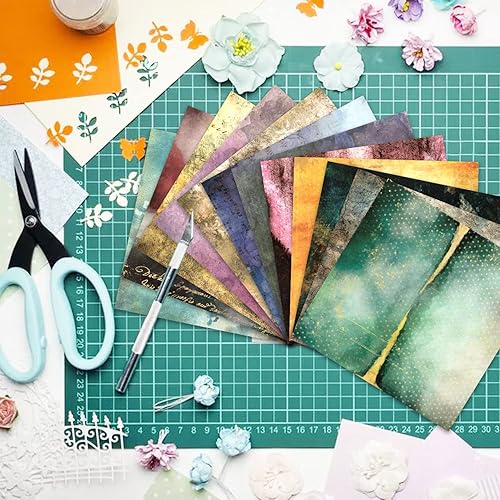 Vista 37 de BLEDS Papel para álbum de recortes, 24 hojas de papel para álbum de recortes de Navidad de 6 x 6 pulgadas, suministros de papel de diario de Navidad