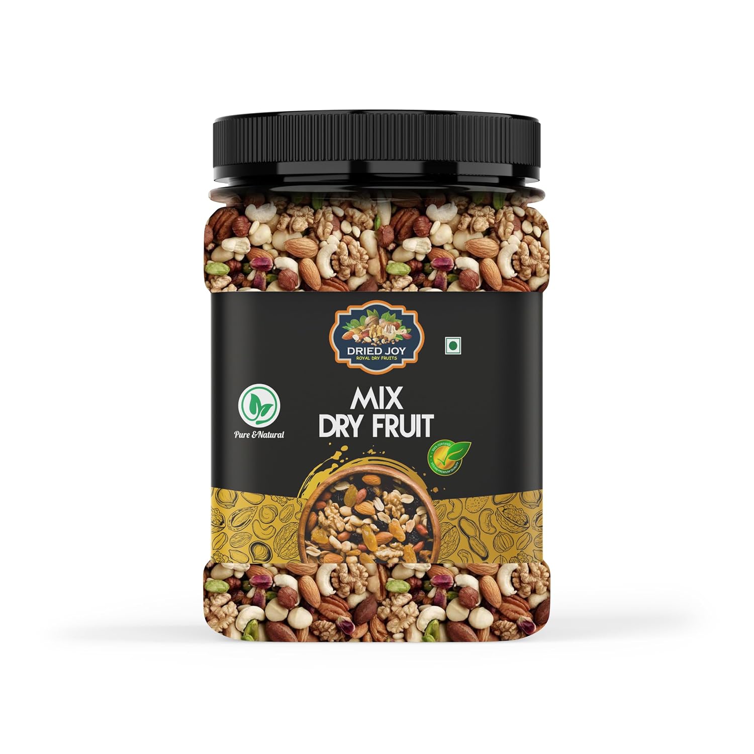 DRIED JOY Premium International Healthy Nutmix | Almonds | Black Raisins| Cashewnuts | Cranberries | Green Raisins | Pista...