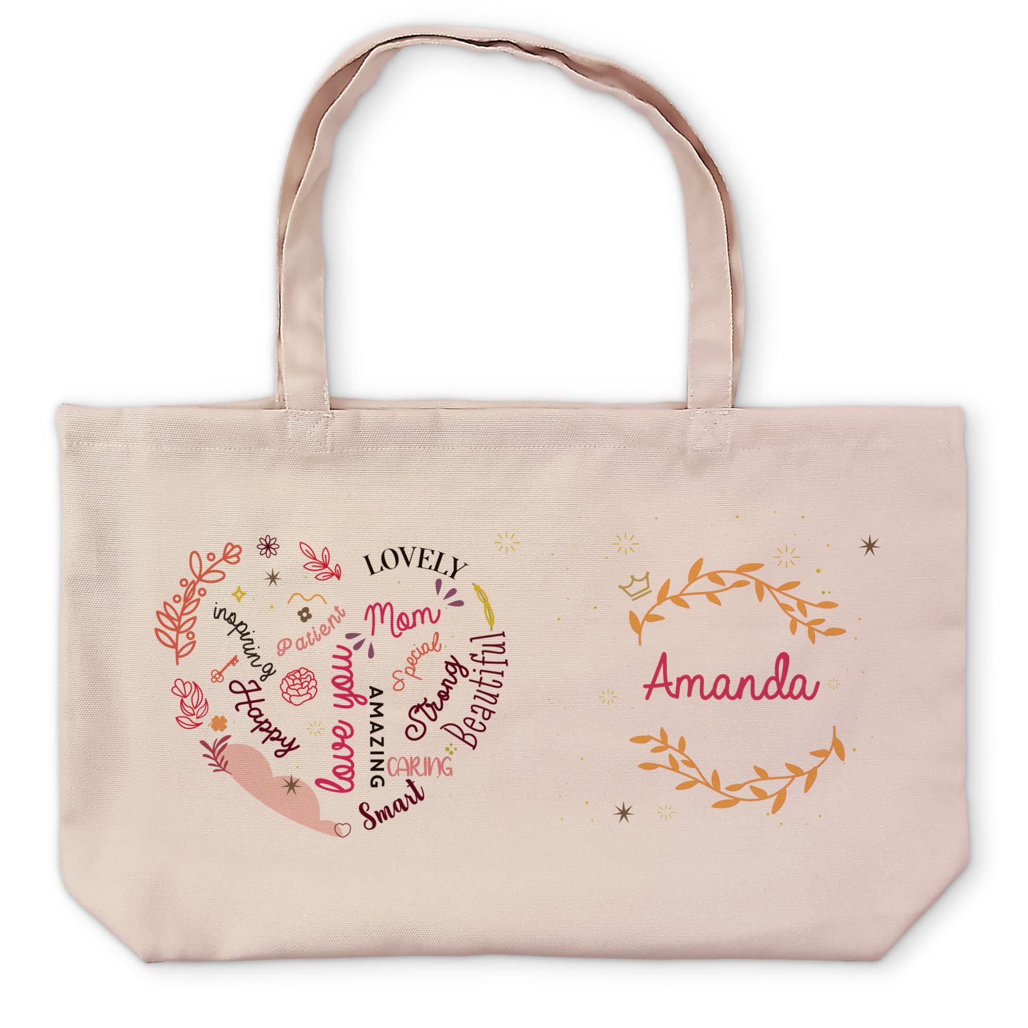 LolaPix Bolsa de tela personalizada. Regalos Originales Dia de La Madre. Tote Bag. 48 x 35 cm. Varios diseños. Bolsa Kate.