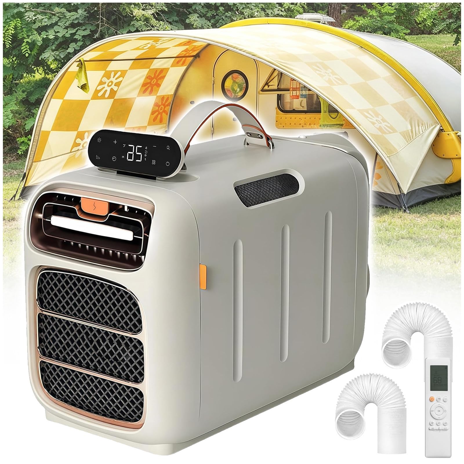 Eastnmythet Portable Mobile Air Conditioner for Outdoor Camping 4800BTU