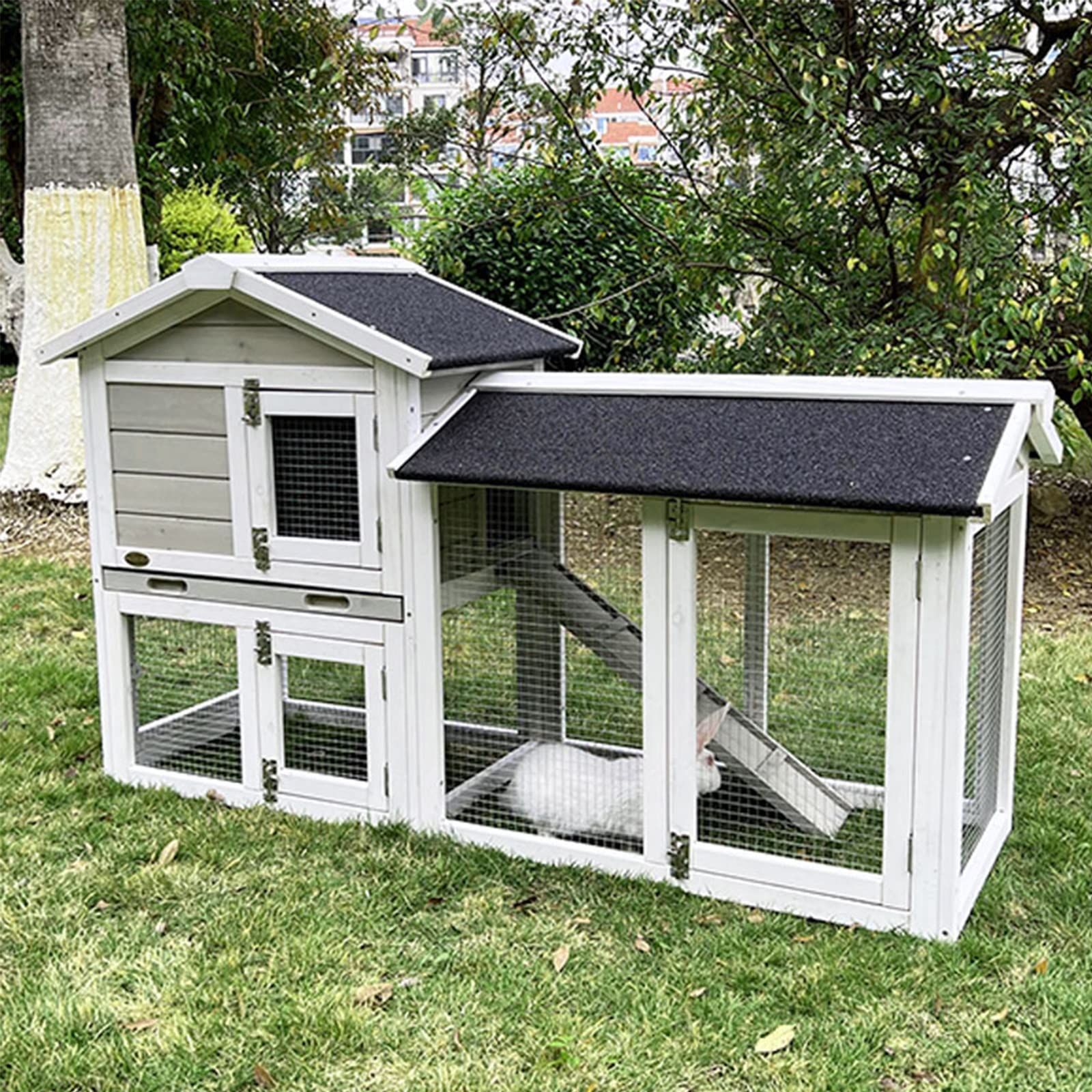 villa per gatti Gabbia for piccioni for gabbia for conigli con spazio allargato a doppio strato for villa for animali domestici Per interni