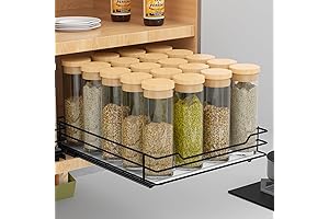Pull Out Spice Rack Organizer for Cabinet, 8.5''Wx10.5''Dx2.5''H