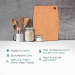 Planche de coupe en bois pour cuisine - Grandes planches composites de coupe de bois Lave-vaisselle Safe 14.5 X 11.25 1 cm - C'est très léger. BPA Gratuit & Conseil d'éco-coiffage (naturel)