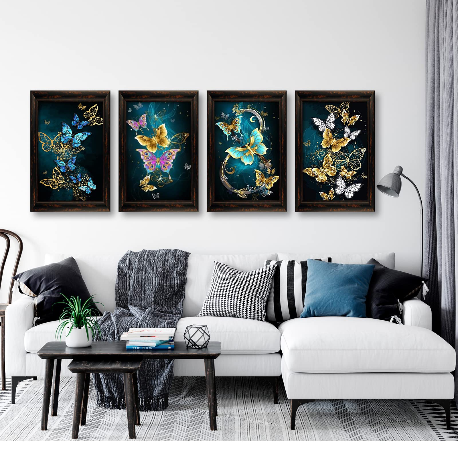 YAOYIN Lot De 4 Kits De Peinture Diamant 5D Pour Adultes Et