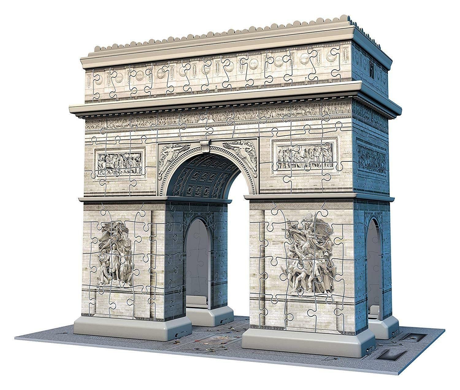 Ravensburger - 3D Puzzle Arco del Triunfo, París, Serie Midi Monumentos, 216 Piezas, 10+ Años