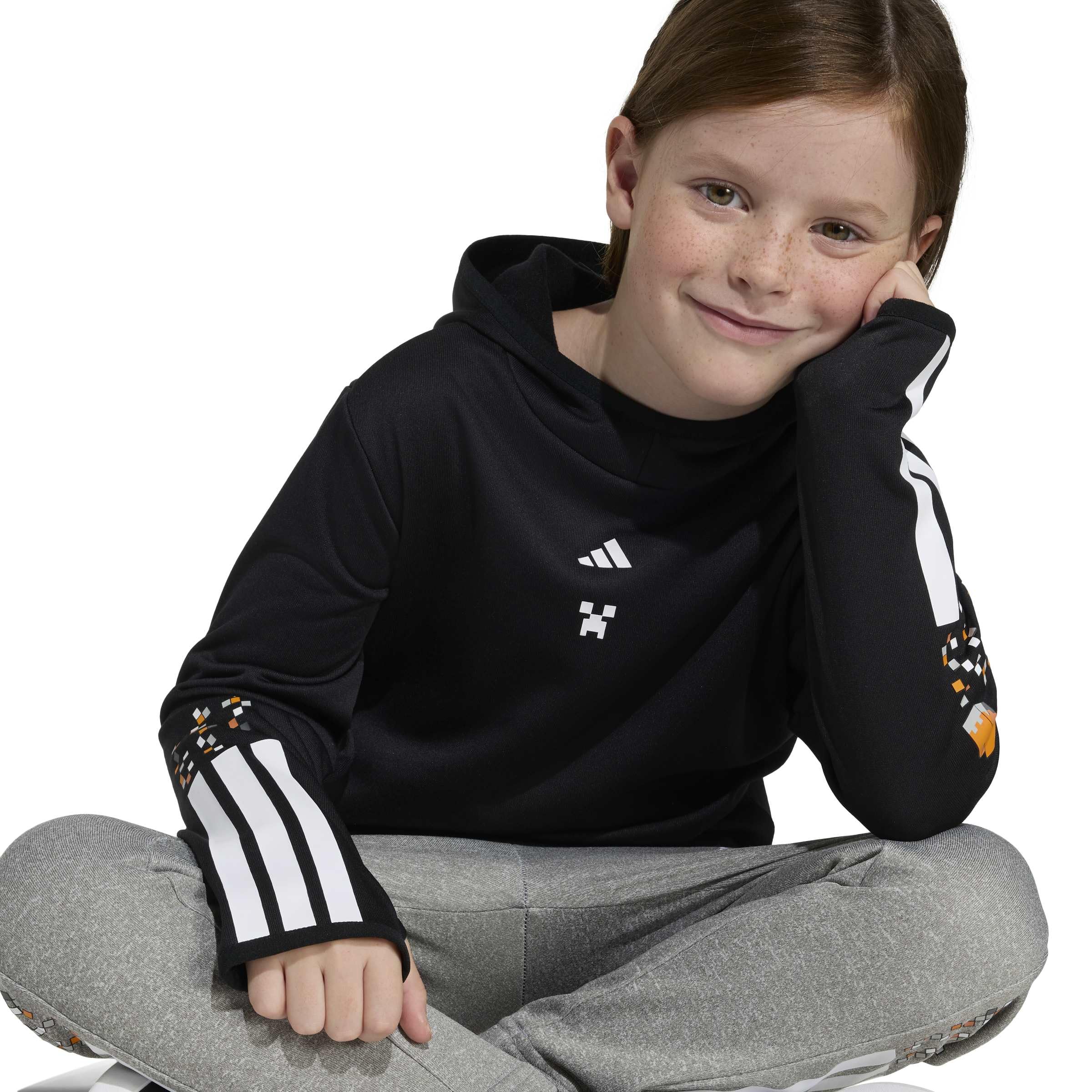 adidas Unisex Kids Minecraft Training 3-Streifen Hoodie