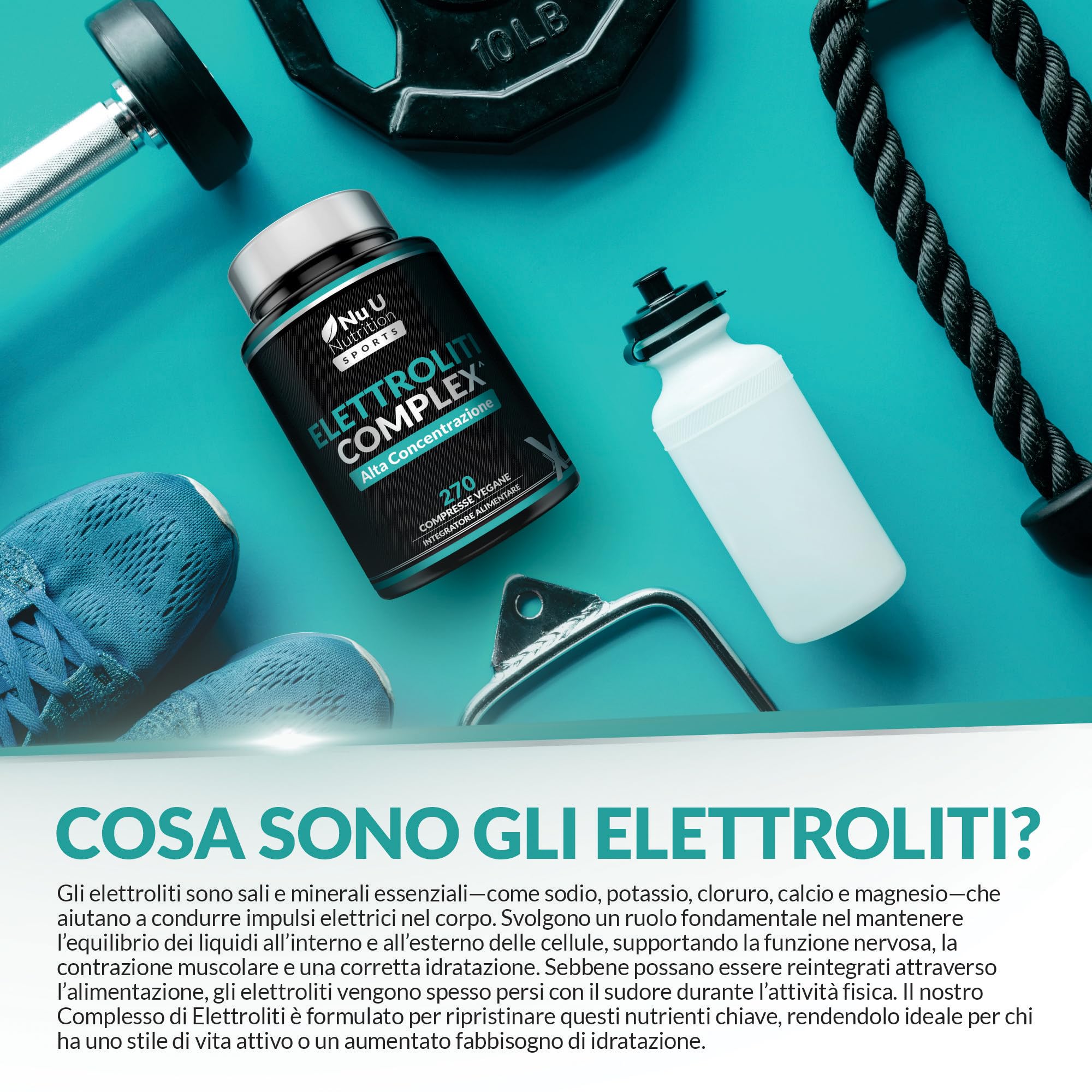 Xellerate Nutrition Elettroliti - 270 Compresse Vegane Senza Gusto - Con Sodio, Potassio, Magnesio e Fosfato di Calcio - Adatto a Diete Carnivore e Paleo - Prodotto in Europa