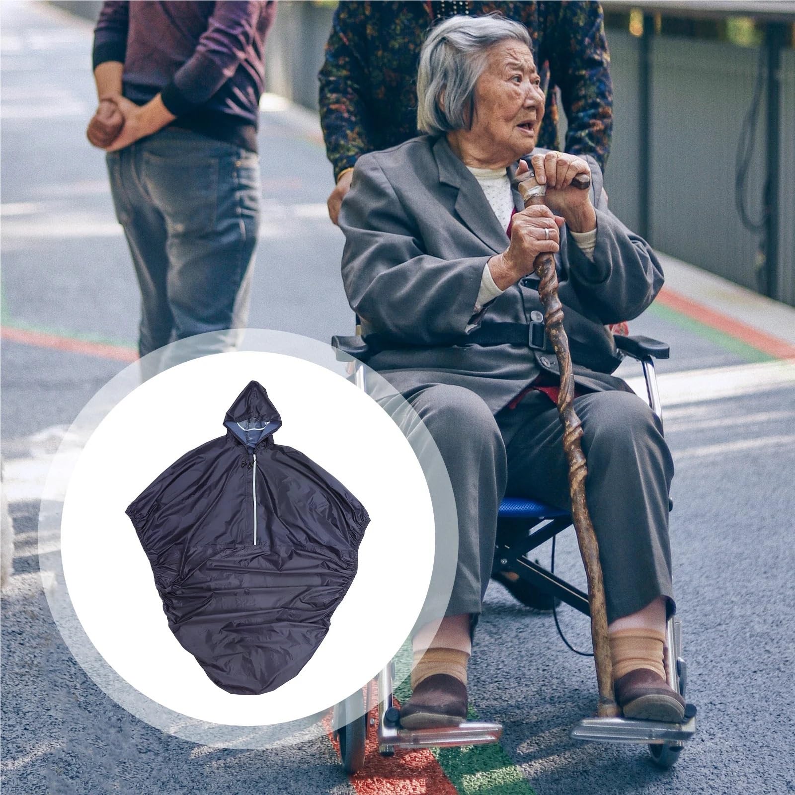 Chubasquero Para Silla De Ruedas Impermeable for silla de ruedas for personas mayores, ligero y práctico poncho for exteriores, impermeable for adultos con discapacidad
