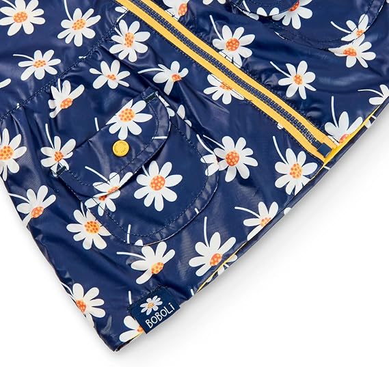 Boboli Reversible Daisy Hooded JACKET in Multi Colour SIZES 2-12 YEARS