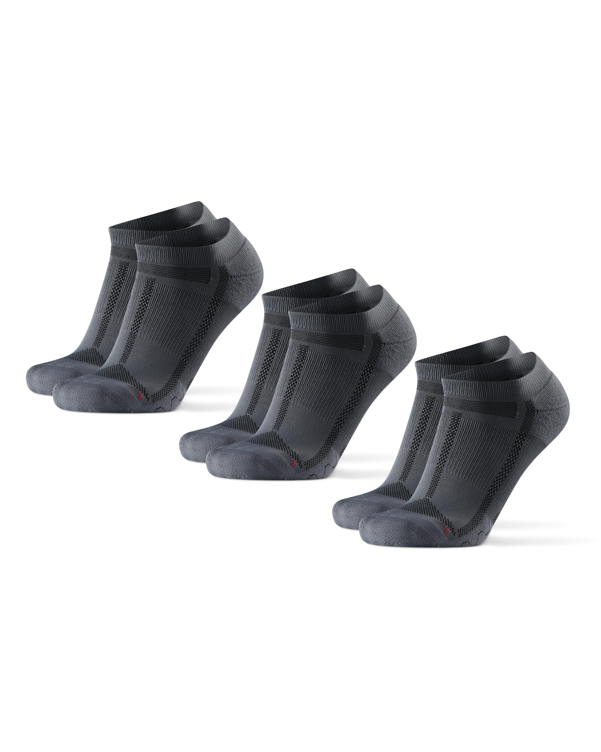 Running Socks For Long Distances, Ankle Sports Socks, Cushioned & Breathable, Anti-Blister & Sweat Wicking, for Men & Women, Unisex, 3 pack