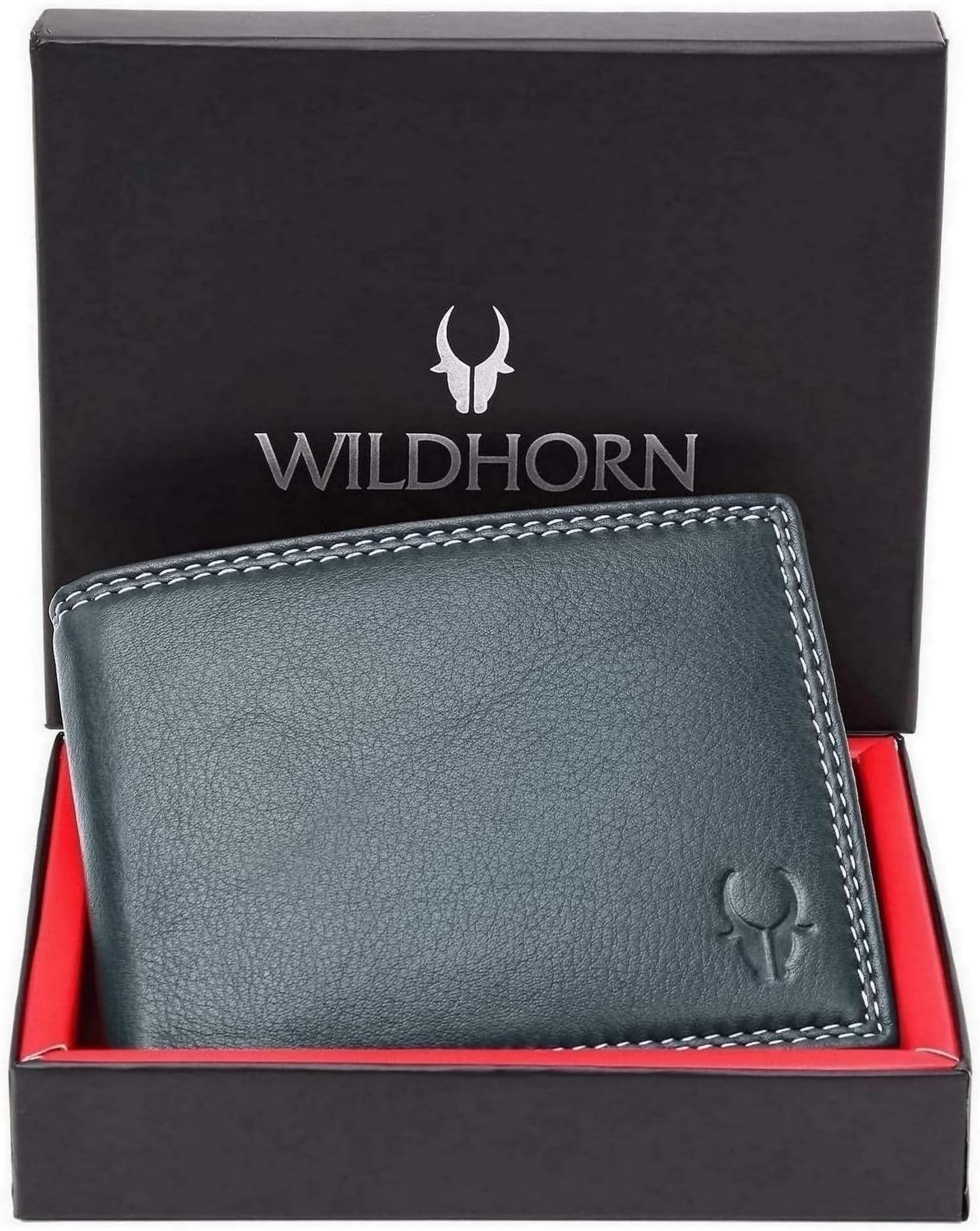 WildHorn® RFID Protected Genuine Leather Wallet for Men's