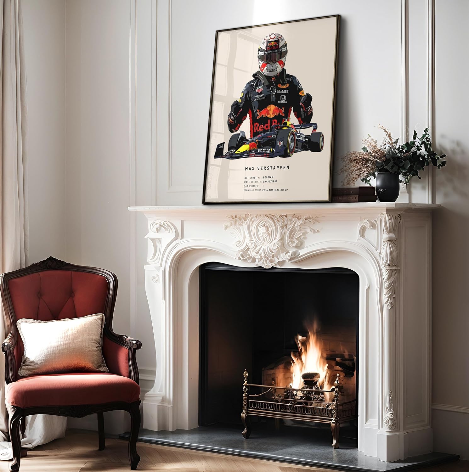 Poster Master Racing Driver Print - Sports Car Poster - Race Car Art - Gift for Men & Women - Minimal Art - Decor for Office, Living Room, Dorm or Garage - 8x10 UNFRAMED Wall Art - Image 4