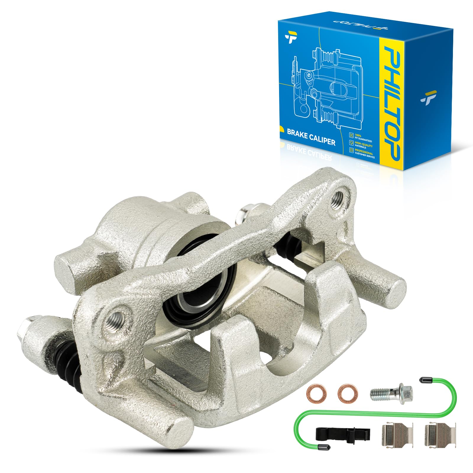PHILTOP Rear Left Brake Caliper for Jeep Patriot, Compass &amp; Chrysler 200